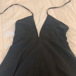 EUC Old Navy Black Halter Hi/Lo Dress-XS